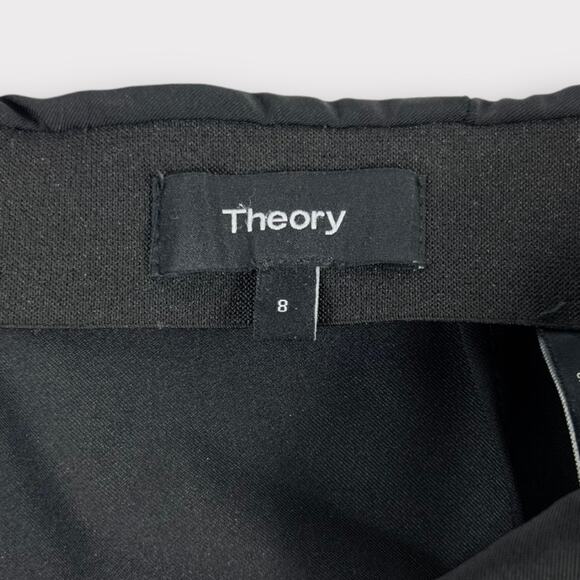 Theory Navalane Becker Cropped Pant in Black Size 8 - Picture 4 of 5